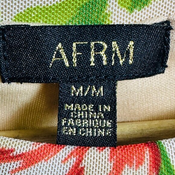 AFRM Women’s Floral Print Mini long Sleeve Dress Size Medium - Picture 6 of 12